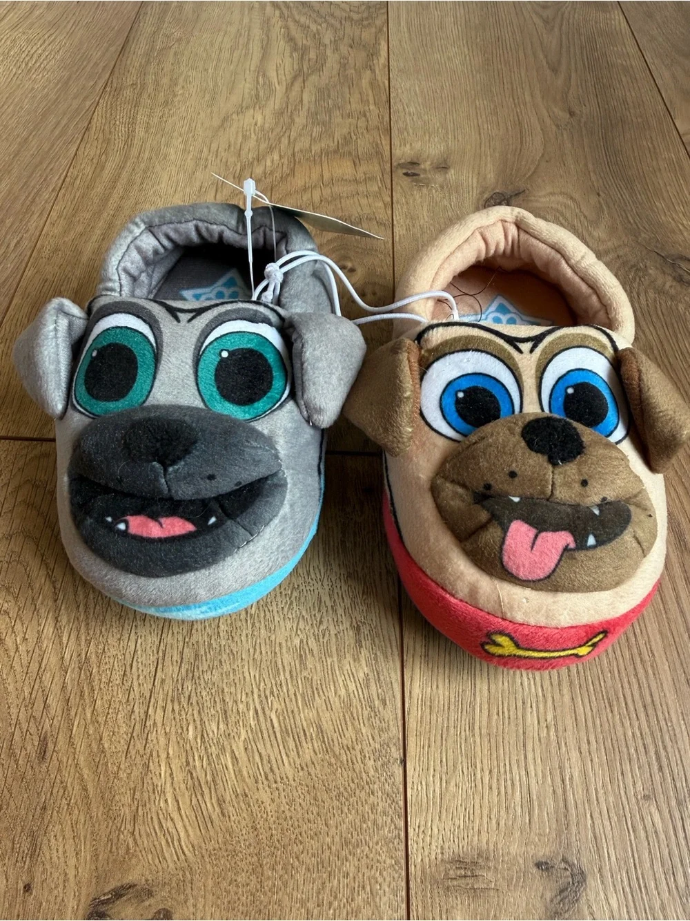 Disney Puppy Dog Pals Slippers for Baby/Toddler Size 5/6 Bingo & Rolly